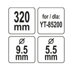 YATO YT85160 Fűnyírókés YT-85200 fűnyíróhoz 320 mm
