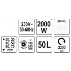 YATO YT85208 Elektromos fűnyíró 2000W