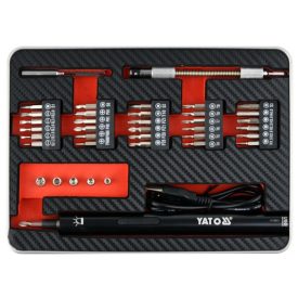 Akkus csavarhúzó készlet YATO YT-27930
