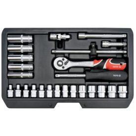   YATO YT14461 Dugókulcs készlet 25 részes 1/4": 3,5-14 mm CrV
